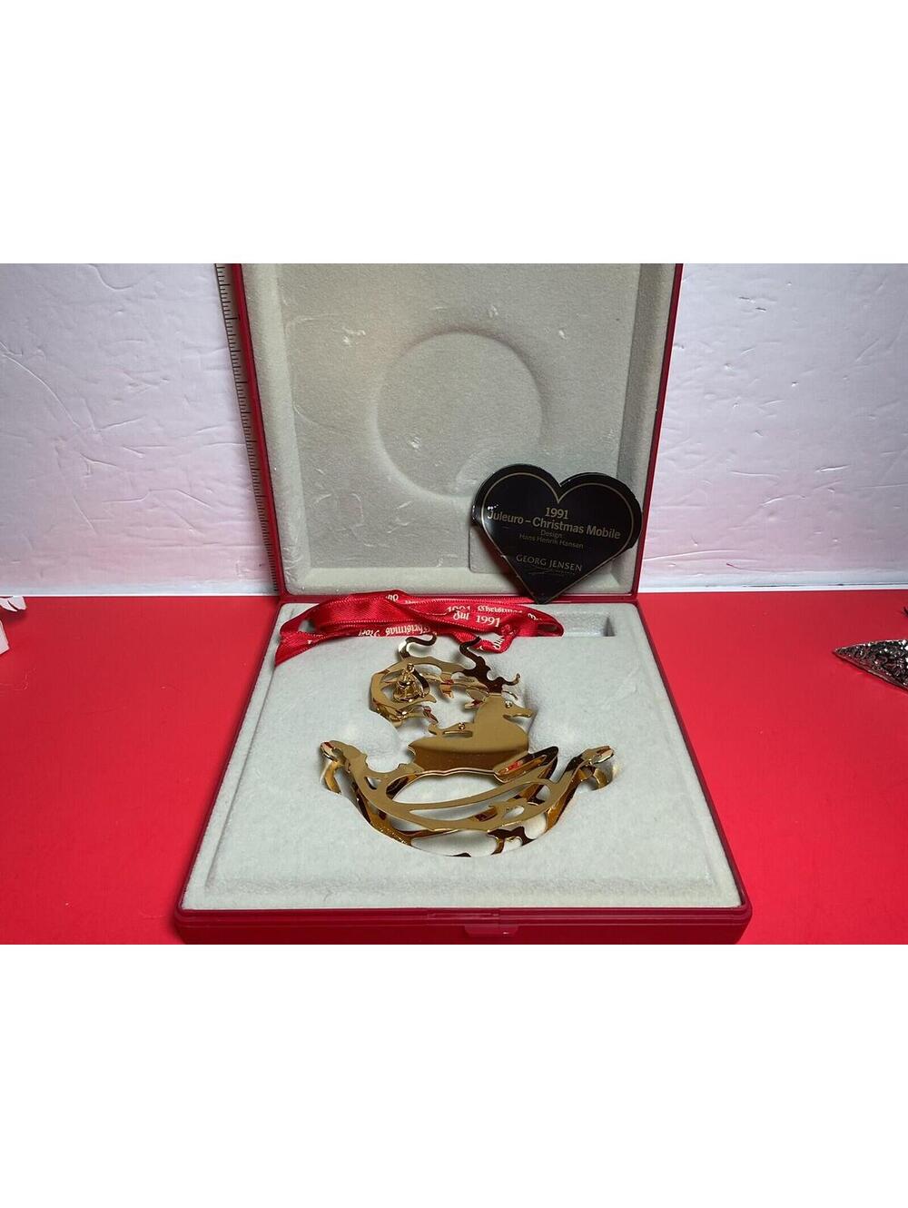 Georg Jensen 1991 Deer Ornament IOB